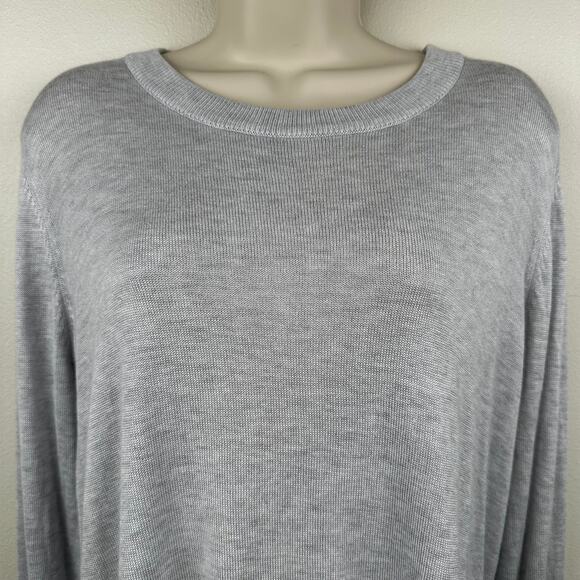 Lululemon Bring It Backbend Sweater in Heathered Alpine White Women's 8 Cashmere - Picture 6 of 14